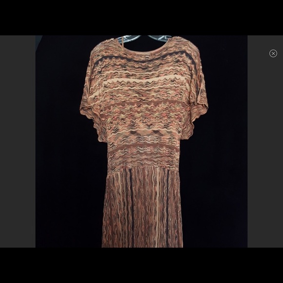 Laundry Shell Segal Zig Zag Knit Faux Wrap Dress - Picture 6 of 8